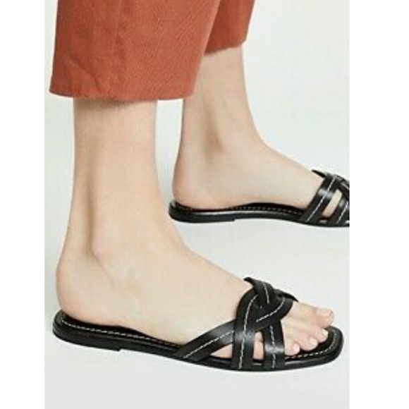 Veronica Beard Shoes - Veronica Beard Maili Vachetta Slide Sandal